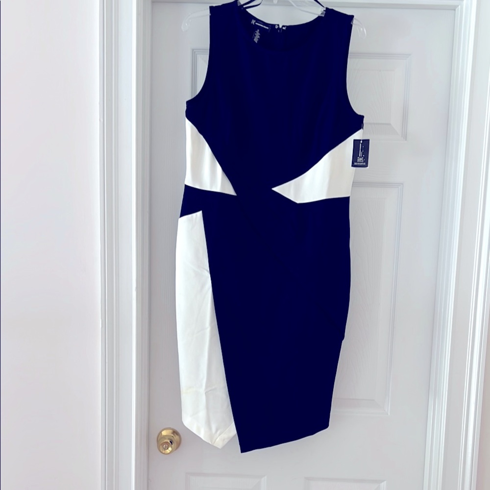 NWT- INC Elegant Black and White Dress